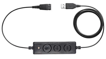 Call center Cască QD pentru cablu USB adaptor cu Volum ajustabil si pentru Microfon-comutator Mut pentru GN cască QD pentru ADAPTOR USB