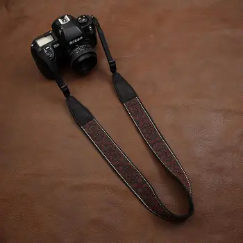 Cam-în 7423 bumbac țesute curea aparat foto retro brodate digital SLR aparat de fotografiat de Gât Curea de Umăr pentru Nikon Canon
