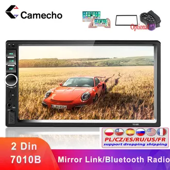 Camecho 2din Radio Auto Bluetooth Stereo, Player Multimedia HD de 7