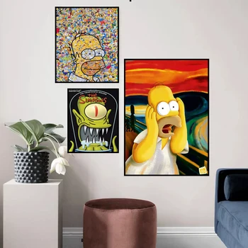 Camera copiilor Arta de Perete De Desene animate the Simpsons Poster Decor Acasă De Desene animate the Simpsons Poster Decor Acasă