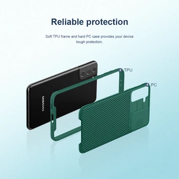 Camera de Caz de Protecție pentru Samsung Galaxy S21 Nillkin Slide Proteja Capacul de Protecție Pentru Samsung s21 Ultra Caz S21 Plus