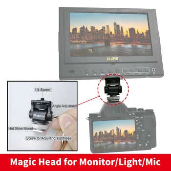 Camera Video monitor magic cap de prindere accesorii cu hot shoe mount unghi reglabil pentru CANON NIKON LED-uri DSLR Lumina/Microfon