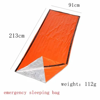 Camping de Drumeții în aer liber Kituri de Supraviețuire Auto Echipament de Salvare de Urgență de Dormit Cald Pătură de Supraviețuire EDC Instrument de Urgență de Dormit