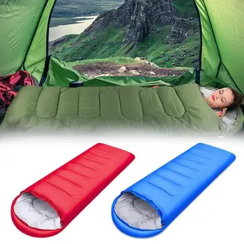 Camping sac de dormit plic cu gluga sac de dormit de primăvară sezoane trei și de dormit toamna adult sac de vară în aer liber de agrement D1J8