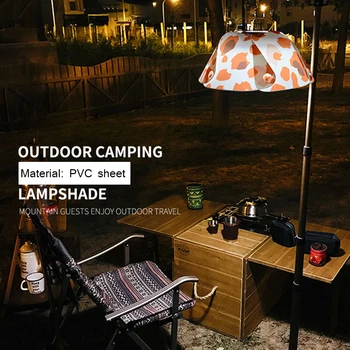 Camuflaj PVC Cort Felinar Con de Umbra Lampă Capac Capota în aer liber Camping Hiking pentru Familie aer liber Camping Accesorii