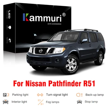 Canbus LED Exterior Interior bec Pentru Perioada 2005-2012 Nissan Pathfinder R51 CONDUS de Parcare de Semnalizare Marșarier lampa de Ceață Kit