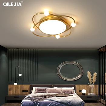 Candelabre moderne dormitor matrimonial lampa Nordic personalitate creatoare led lampă de plafon simplu studiu de design lampă lămpi de uz casnic