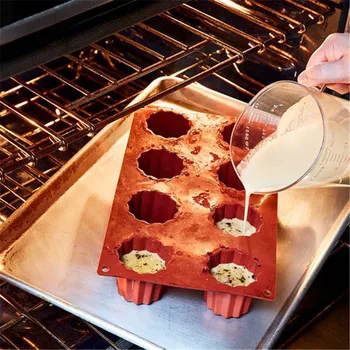 Caneles Silicon Tort Mucegai Bordelais Caneluri Budinca Tort de Mucegai Prăjituri Mousse Cupcake DIY Instrumente de Copt
