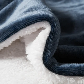 CANIRICA Pătură Moale Solid Pături de Lână pentru Paturi Cuvertură de Călătorie Canapea Manta Cald Decoratiuni de Craciun pentru Casa