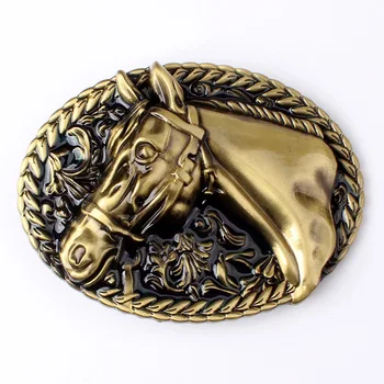 Cap de cal Oval Vest Catarame pentru Bărbați, Femei Animale de Vest Catarame Metalice Cowboy Cowgirl Vest Cowboy Rochie 4.0 cm