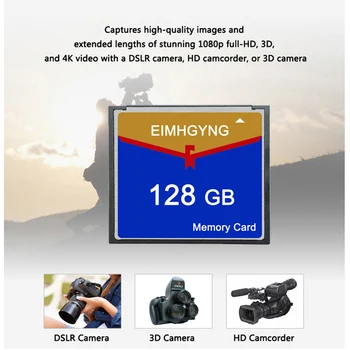Capacitatea reală Card de Memorie de 64GB, 128GB 32G Card CF de Mare Viteză Compact Flash Card Video HD Pentru Camera