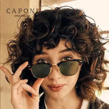 CAPONI Polarizat ochelari de Soare Barbati Femei Brand Popular Design Clasic, Ochelari de Soare Acoperire Lentile Umbra Fete de Moda Ochelari de CP3101