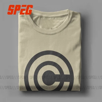 Capsule Corp DBZ Rece Dynocaps Anime Sport T-Shirt Amuzant T Shirt pentru Bărbați Mâneci Scurte Haine Cadou Teuri Cotton Crewneck T-Shirt
