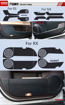 Carbin Fibre Usi de Interior Panou de Protecție Anti-Kick Pad Pentru Lexus NX200 NX300 RX200T RX450T 4BUC/SET AB115