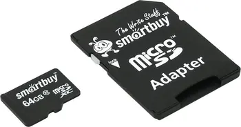 Card de memorie microSDXC 64GB Class10 SmartBuy