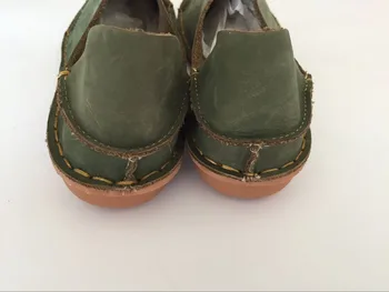 Careaymade-pantofi din piele naturală ,Pură manual cizme ,arta retro fată mori pantofi, pantofi de piele Mată,Leneș pantofi de moda