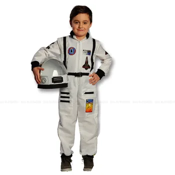 Carnaval De Halloween Astronaut Salopeta Petrecere Etapă Joc De Rol Cosplay Costum Familia Spatial Bărbați, Copii, Băiat, Copii, Body