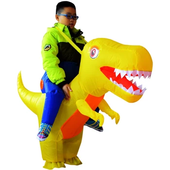 Carnavalul De Dinozaur Adult Copii Gonflabile Costum De Plimbare Pe Dino Halloween Dragon, Dinozaur Cosplay Partid T-Rex Rochie Fancy Costume