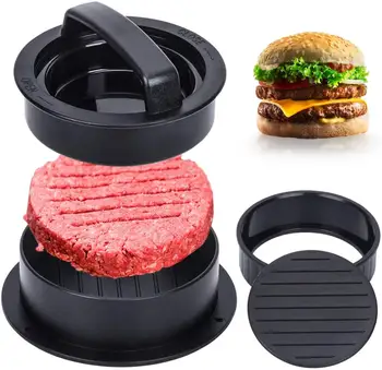 Carnea de Hamburger Pressing Machine Presă Patty Filtru Final 3-în-1 burger face instrument pentru Grill Regulat Burger de carne de Vită Dotari