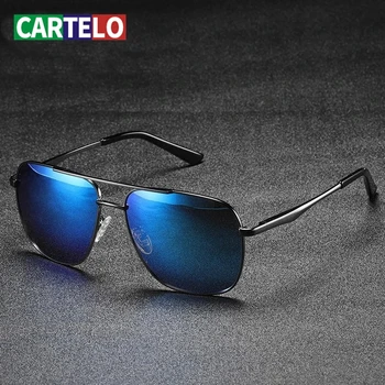 CARTELO Bărbați Clasic Retro Nuante de Brand Designer de ochelari de Soare UV400 Accesorii Ochelari de sex Masculin Soare Barbati ochelari de Soare Polarizat