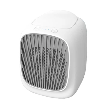 Casa Mini aparat de Aer Conditionat Portabil Răcitorului de Aer de 7 Culori LED-uri USB Cooler Ventilator de Răcire cu Aer Fan Reîncărcabilă Ventilator Pentru Birou