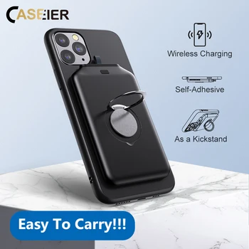 CASEIER Magnetic Power Bank de Încărcare Wireless Pentru iPhone Samsung Kickstand Inel Mini Încărcător Portabil Powerbank Încărcător Puternic