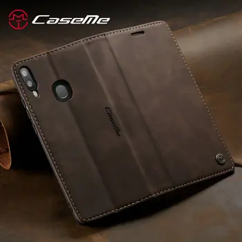CaseMe Magnetic Flip Case Pentru Samsung Galaxy A40-O 40 De Caz Acoperire Portofel Din Piele Titularul Cardului De Bibliotecă Retro De Înaltă Calitate Shell
