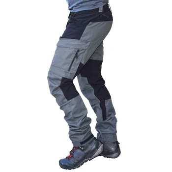 Casual Barbati Bloc de Culoare de Moda Multi Buzunare Sport Lungi Pantaloni Cargo Pantaloni pentru Barbati