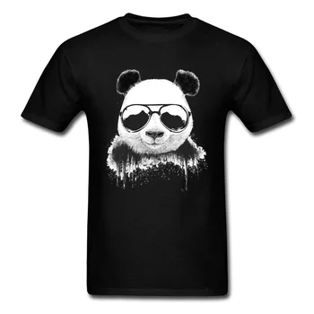 Casual din Bumbac Tricou Stai Panda Rece T-shirt Barbati T-Shirt Transport Gratuit Bumbac Heavy Metal de Înaltă Calitate Topuri Tricouri Amuzante