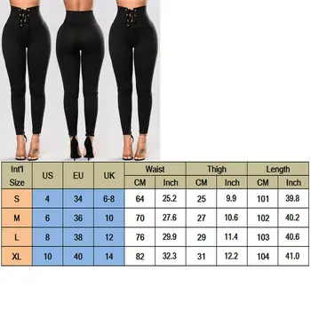 Casual pentru Femei Talie Mare Cordon Doamnelor Creion Pantaloni Elastic Pantaloni Lungi 2020 Toamna Pantaloni Sport Slim Bodycon, Pantaloni