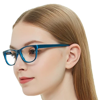 Casual Tocilar Optice Cadru Femei Anti-Albastru Glasse Anti-Oboseala Obiectiv Clar Durabil Rame de Ochelari Cadou MARE AZZURO OC7105