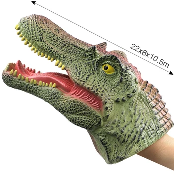 Cauciuc moale Dinozaur Păpușă de Mână Mănuși de Simulare Jucărie Cap de Animal Model de Dinozaur Papusa de Jucarie Figurine Copii Cadou de Dropshipping