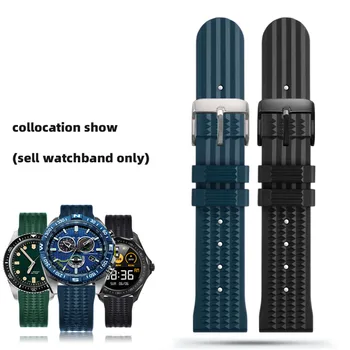 Cauciuc watchband pentru S-eiko 007 gear S2 S3 Hua wei watch2 pro bratara Sport Scufundări silicon Înlocui Curea Încheietura Curea