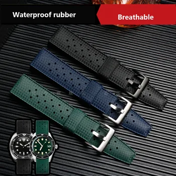 Cauciuc watchband pentru S-eiko Conserve SRPD73 silicon curea 20mm 22mm Impermeabil si respirabil bratara de sport în aer liber watchband