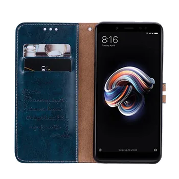 Caz de lux Pentru Xiaomi Redmi Note 5 5 Pro Caz din Piele Portofel cu Slot pentru Card de Telefon Acoperi Coque Fundas Pentru Xiaomi Mi 6X A2 Telefon sac