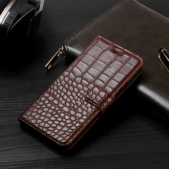 Caz de telefon pentru Sony Xperia Z2 D6503 D6502 L50W Caz Portofel Textura de Crocodil Piele de Design de Carte de Telefon