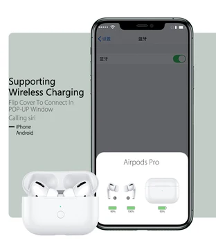 Caz de încărcare Pentru Airpods Pro Încărcare Wireless Qi Cutie de Înlocuire Pentru Apple Aer păstăi Pro Caz de Încărcare Numai Asocierea Bluetooth