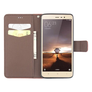 Caz din piele Pentru Xiaomi Redmi Note 3 Pro Special Edition Caz Flip Wallet Cover 152mm SE Globală Versiunea Internațională Telefon Sac