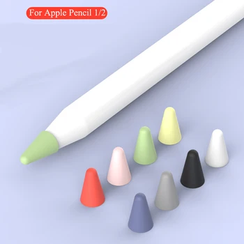 Caz Pentru Apple Pencil 1-a a 2-a Generație Peniță Capac de Protectie Piele pentru Apple Pencil 2 Stylus Pen Înlocui Silicon moale Caz