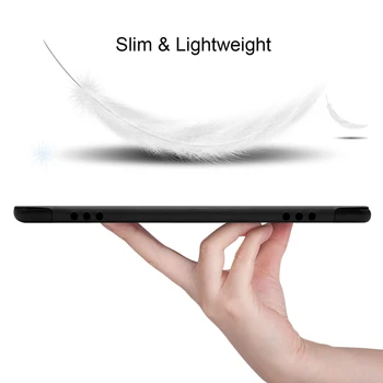 Caz pentru Huawei MediaPad M6 10.8 2019 CSM-AL09/W09 Tableta Funda Slim Magnetic Pliere Flip Stand Piele PU Caz Smart Cover