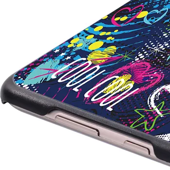 Caz pentru Huawei MediaPad T3 8/T3 10/T5 10 - Arta Graffiti Slim Plastic Dur Înapoi Coajă Tableta Caz 8 Inch 9.6 Inch 10.1 inch + Pen