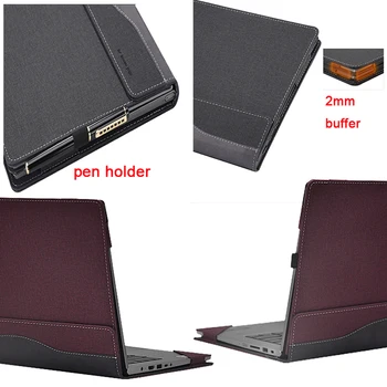 Caz Pentru Lenovo Ideapad S340 S540 530S 14 Inch S340-14 Laptop Maneca Detasabila Capac Notebook Geanta de Protectie a Pielii Stylus