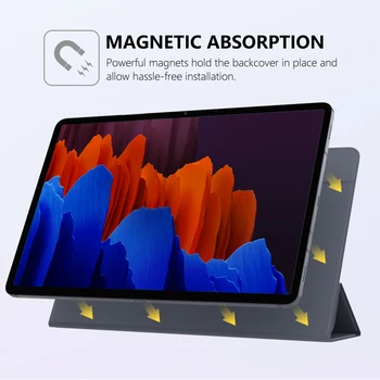 Caz pentru Noul Samsung Galaxy Tab S7 Plus 12.4 În Tabletă (SM-T970/T975/T976),Magnetice Puternice primar portofel Caz Acoperire Stand pentru S7P