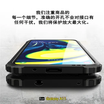 Caz Pentru Samsung Galaxy A11 Caz TPU+PC Hibrid rezistent la Șocuri Armura Acoperire Pentru Samsung A11 A01 A21 A51 A71 Caz Telefon Samsung A11 A41