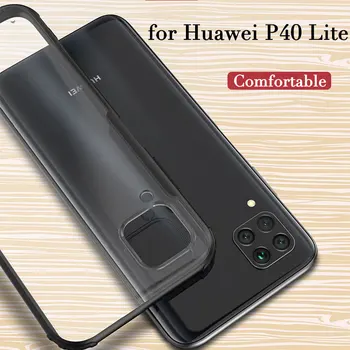Cazul în care telefonul pentru Huawei Nova 7i Acoperi Caz Moale TPU Silicon Cadru Translucid PC Mat Înapoi Caz pentru Huawei P40 Lite Pro Nova 7i