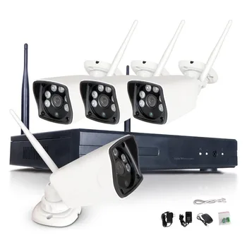 CCTV wifi fără Fir Sistem de 5MP H. 265 kit NVR 4 BUC 5.0 MP IR de Exterior P2P wireless IP CCTV de Securitate HDCamera Sistem de Supraveghere Kit