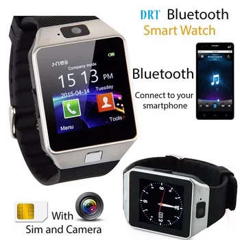 Cea mai bună calitate Bluetooth Ceas Inteligent Smartwatch DZ09 Android Apple Telefon 2G GSM Suport SIM Facebook Whatsapp Cu Camera