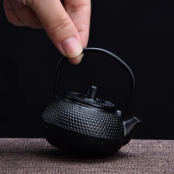 Ceai De Companie Decor Mini - Mic Ceainic Fonta Vase Mici De Aur Ceai Kung Fu Acasă Ornamente Decor Vintage Ceainic