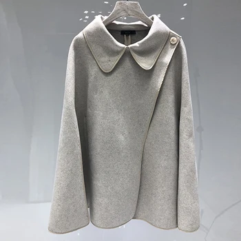 Ceai lapte haină de lână femeii față-verso Britanic mantie femeile gravide haina de toamnă și de iarnă Ni Zi haină nouă 2020