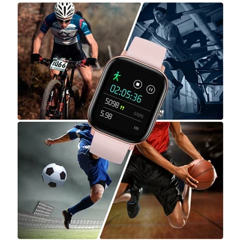 Ceas inteligent Nou 2020 Full Touch de Fitness Tracker Tensiunii Arteriale Smartband Dispozitive Portabile Pentru GTS Multi-limba IP67 rezistent la apa